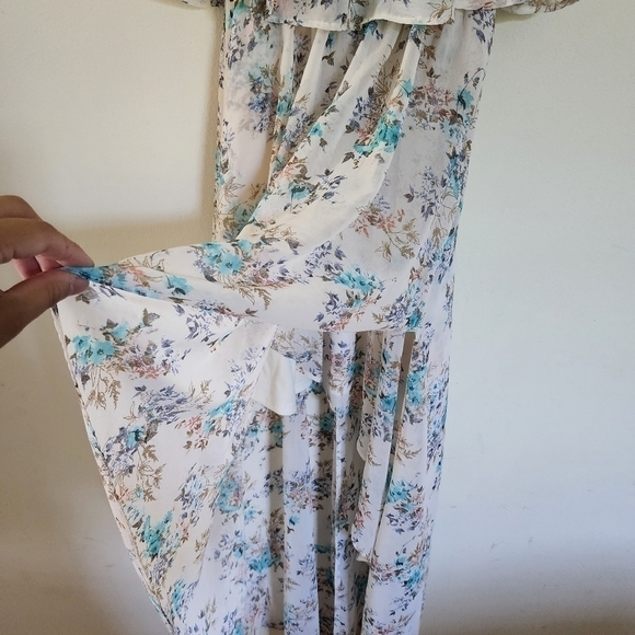 Disney Cinderella high-low maxi style floral print dress size small - Picture 2 of 8